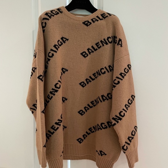 Sweaters - Balenciaga Tan Sweater